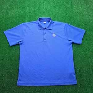 AT&T Employee Polo Shirt Mens Medium Blue Short Sleeve Uniform Work Wear